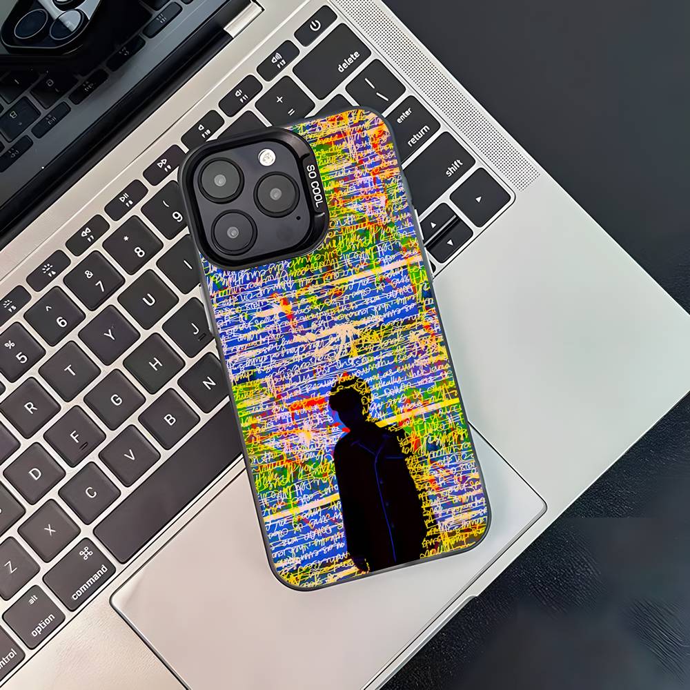 

Graffiti Black Matte Shockproof CoverPhone Case For iPhone 17,16,15,14,13,12,11,Pro,Max,Plus iPhone16PRO