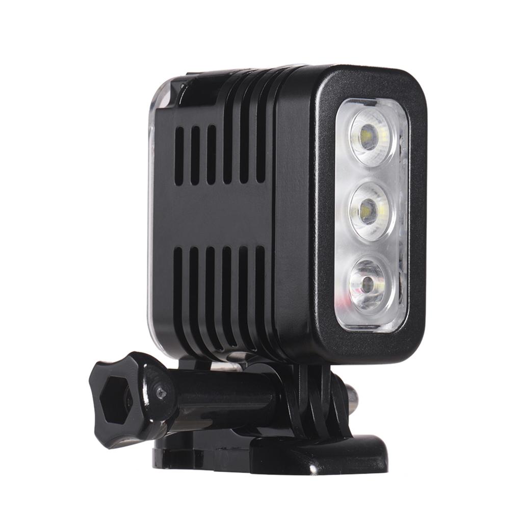 Waterproof LED Video Light Diving Light 5500 6000K 300Lux Underwater 30m Wide Angle Micro USB Charging for GoPro Hero 7