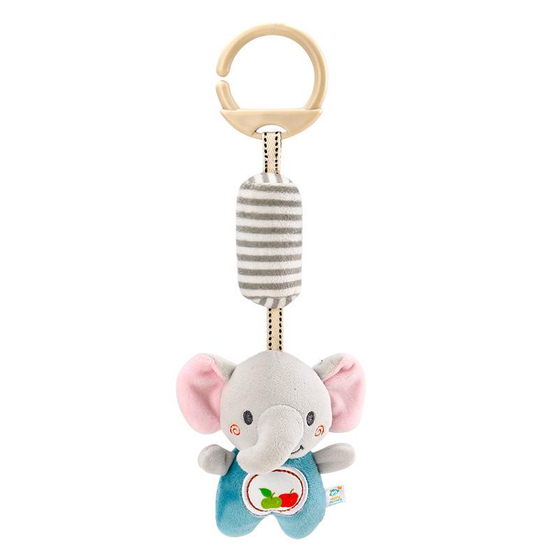Happy Monkey Infant Plush Mobile Toy: Soothing Bed and Car Hanging for Early Education