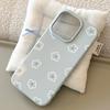 Simple Blue Flower Case for iPhone 17 iPhone 17 Pro Max