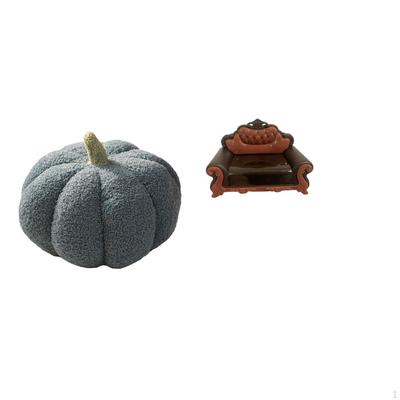 Halloween Pumpkin Sofa Cushion Miniature Chair Model Decorative Pillow for Bedroom Bed Room Micro