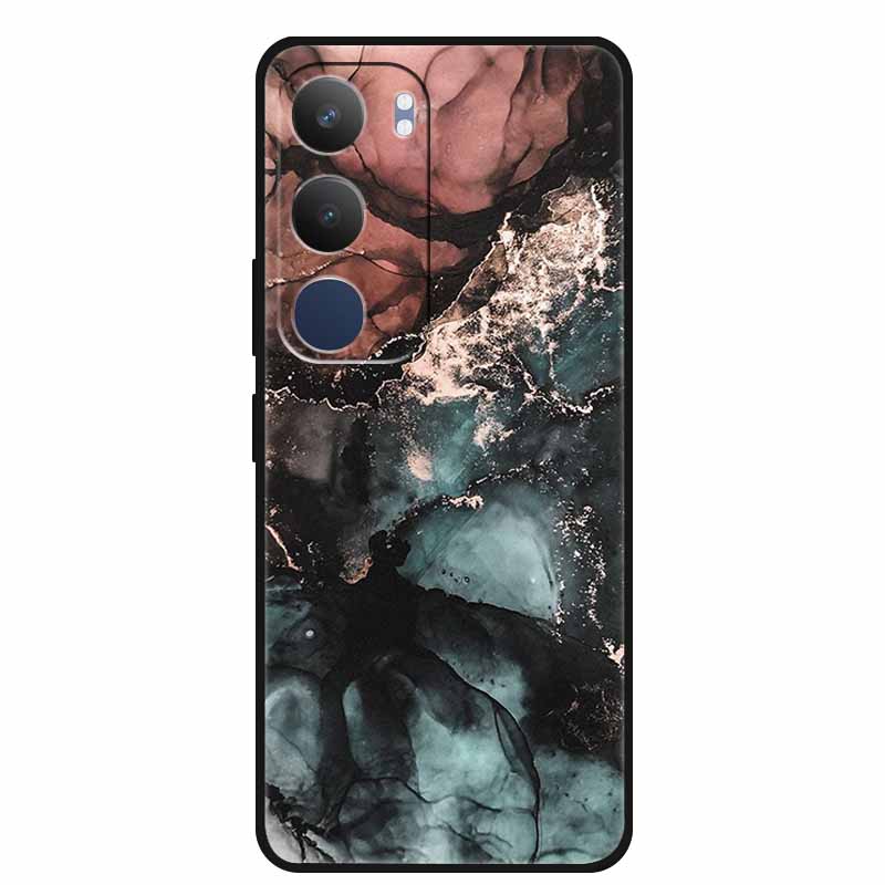 Luxury Phone Case For Vivo Y19s Pro 4G Soft TPU Silicone Back Case For Vivo Y29 5G Y 29 19s Marble Patterns Cover Bumper Funda