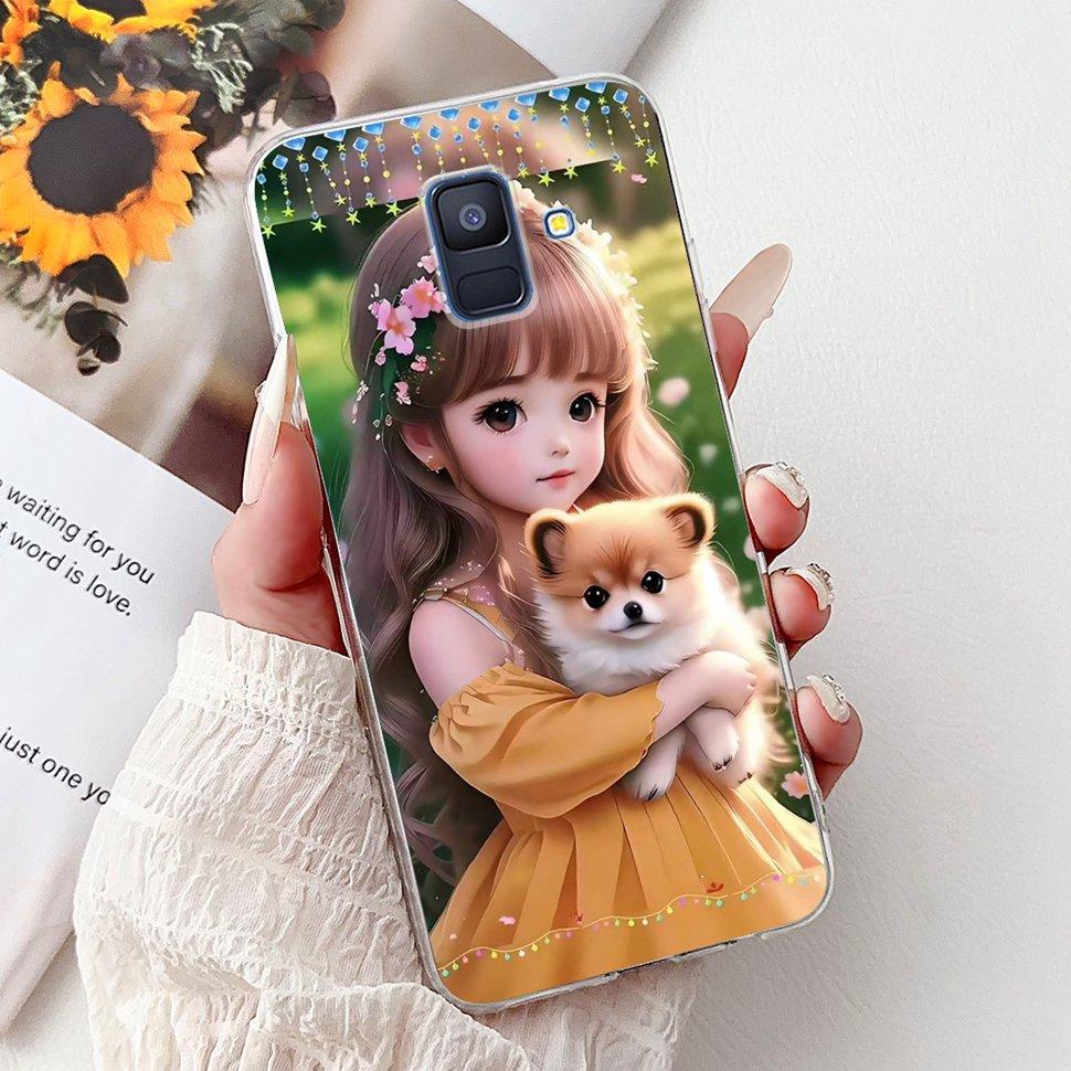 For Samsung Galaxy A6 2018 Case Luxury Painted Cover Soft Silicone Phone Case For Samsung A 6 A6 GalaxyA6 2018 Back Cover Coque