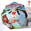 1PC Pippi Longstocking, Adventure Automatic Open/Close, 8-Rib Durable Frame Compact Travel Umbrella for Men & Women S1222080