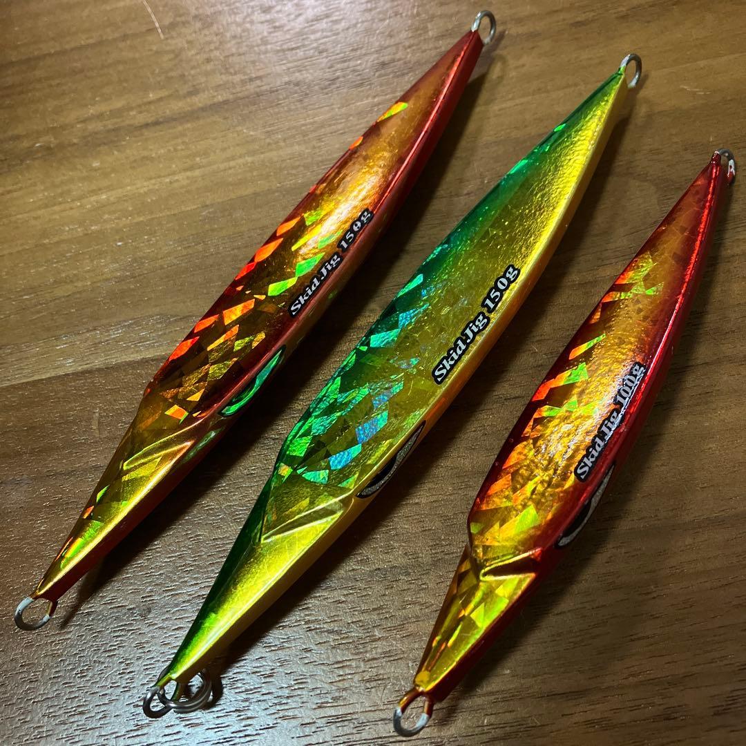 Used Abu Garcia skid jig 150g x 2, 100g x 1 metal jig set
