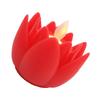 Large Lotus Lamp Light Flower Night Household Lantern Red Plastic Fake Decorative Candles