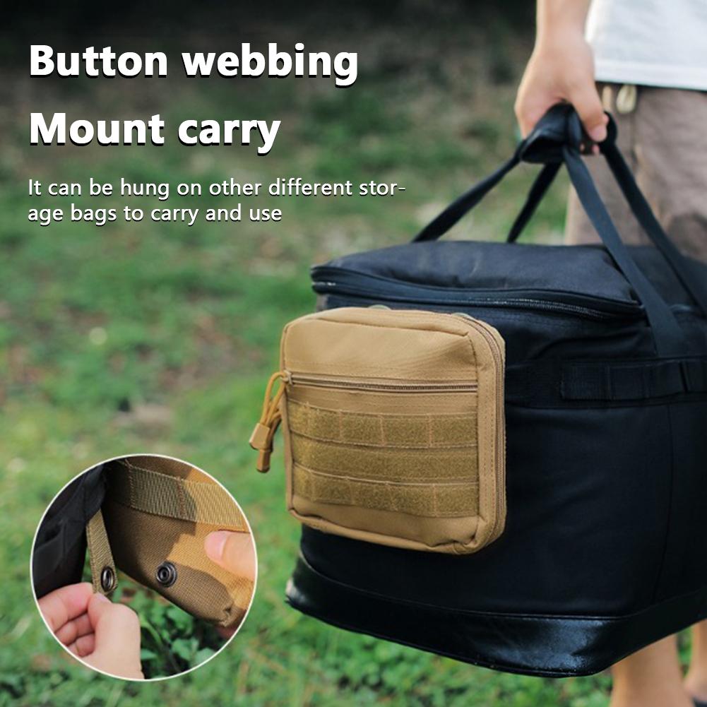 Tactical Large Admin Pouch Of Double Layer Design Luminaire Storage Bag Molle EDC EMT Utility Pouch Goalzero Lighting Pouch
