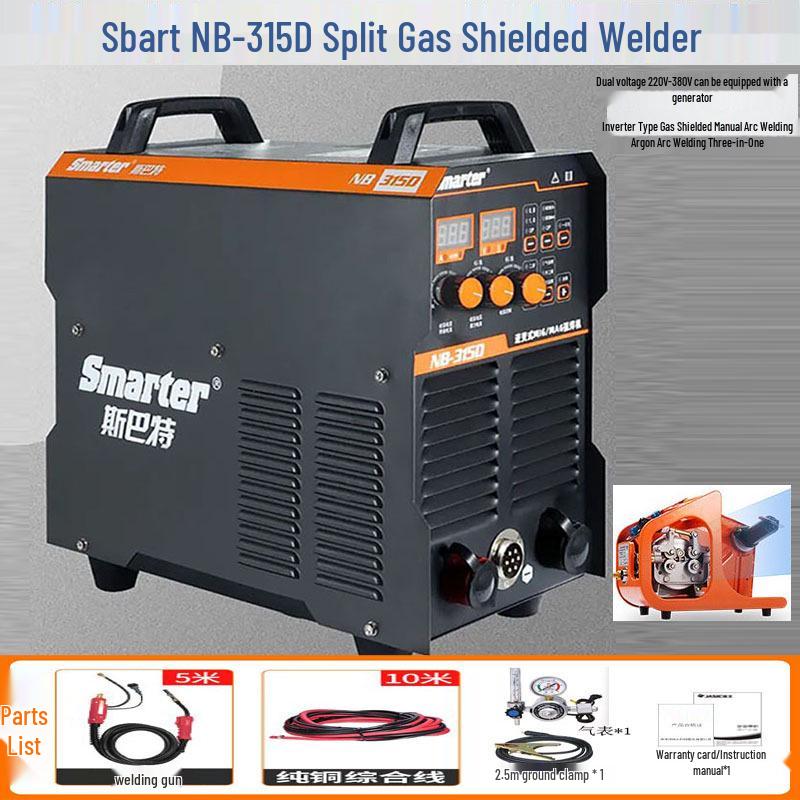 Spart Dual Voltage Gas Shielded Welding Machine: NB-315D, NB-350I, NB-500I Industrial Grade