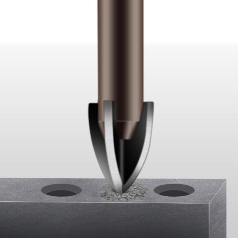 7Pieces Carbide Tipped Hexagonal Shank Tile Drill Bit Set For Precise Drilling On Hard Materials Smooth Surfaces Work