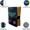Book of Shadows Journal with Lock Clasp Vintage Handmade Leather Luna Moth