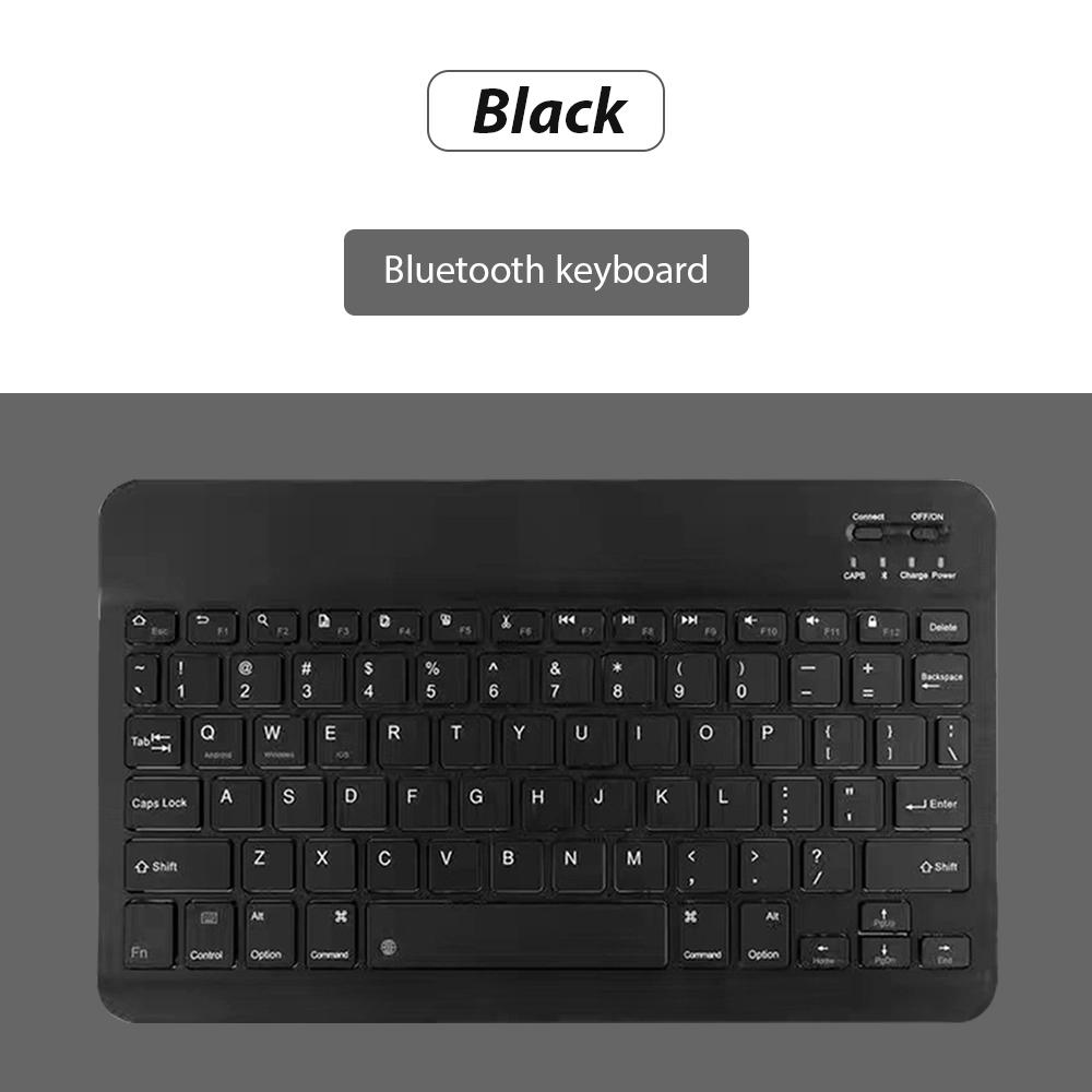 Bluetooth Wireless Keyboard with Mouse Portable Mini Rechargeable Keyboard for iPad Tablet Android iOS Windows Laptop