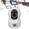 Dual Lens Security Camera 1080P Wireless Home WiFi Security Camera 360 Degree PTZ Rotation Motion