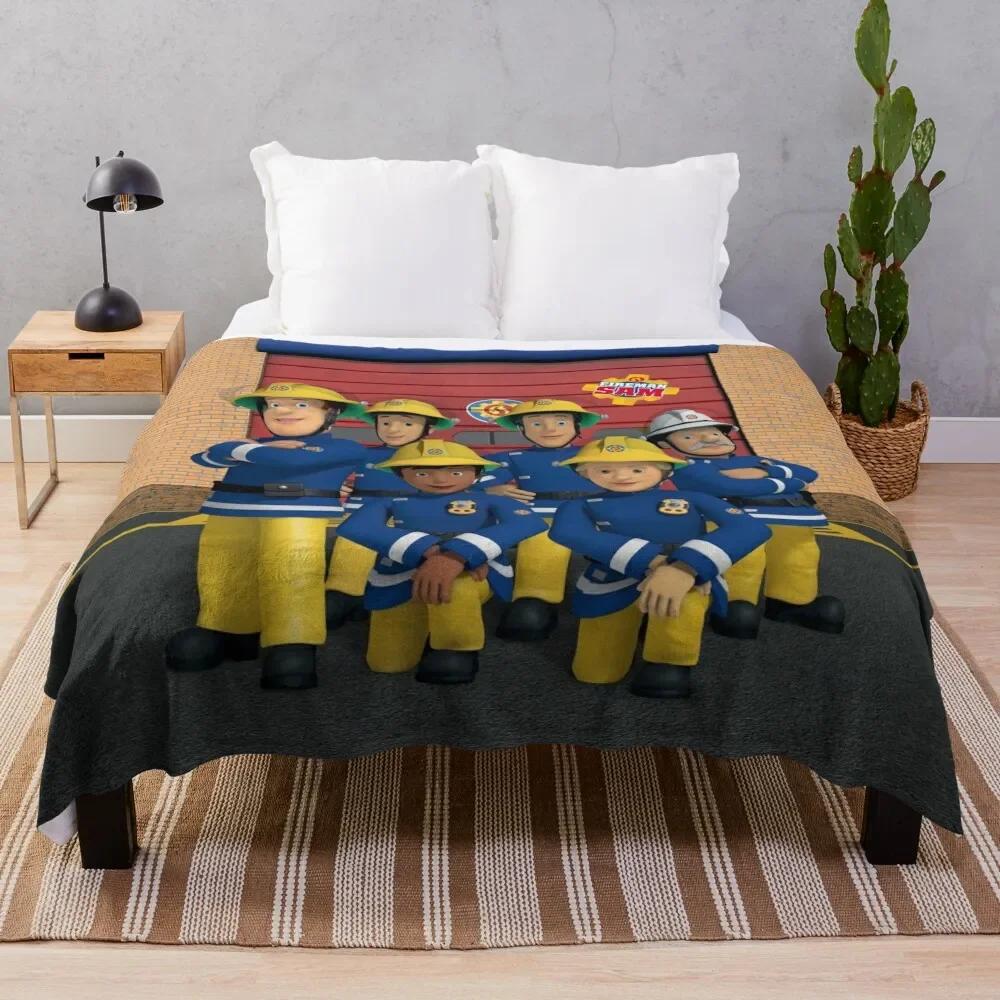 Fireman Sam Company Throw Blanket Thins Softest Single Blankets blankets for beds  blankets  throw blanket  thin blanket 75X95CM