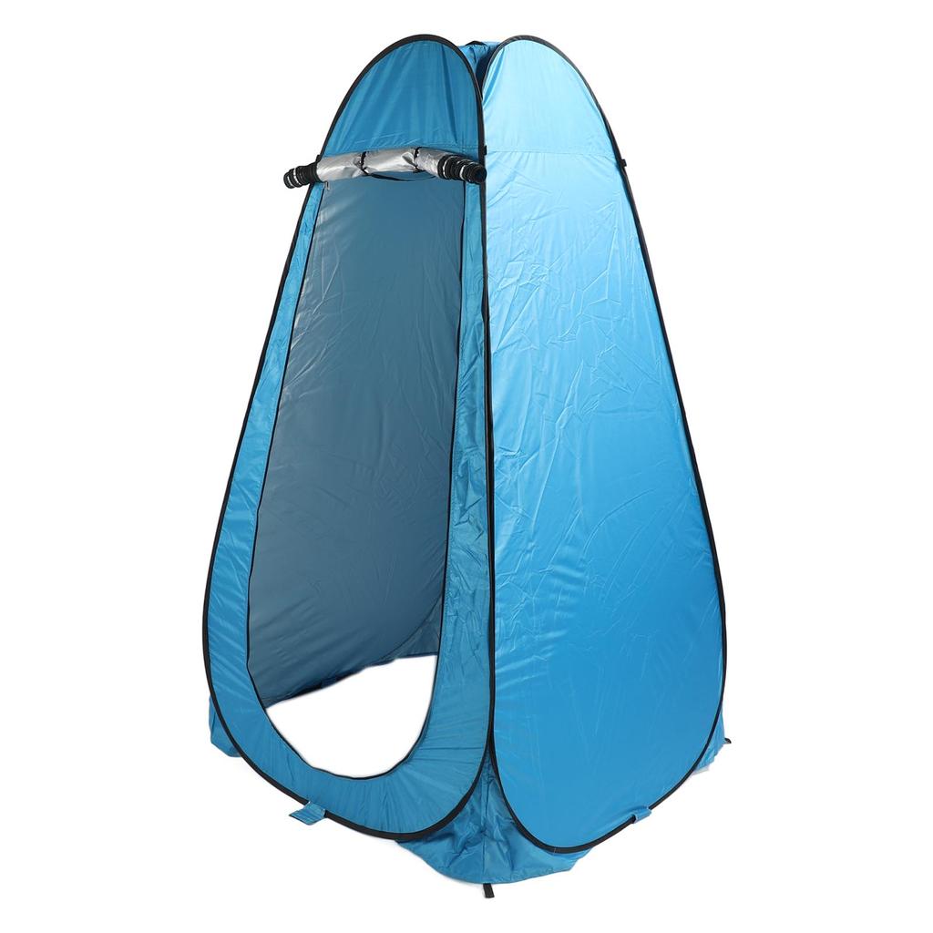 Outdoor Privacy Tent with Fixed Nail Blue Automatic Open Large Space Sun Protection Portable Shower Tent for Hiking