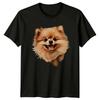 Pomeranian Dog Portrait TShirt Cute Pet Dog Tee Unisex T-Shirt