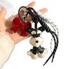 Snautie Dog Pu Leather Bag Charm With Cartoon Butterfly Knot For Fashionable Spring Use