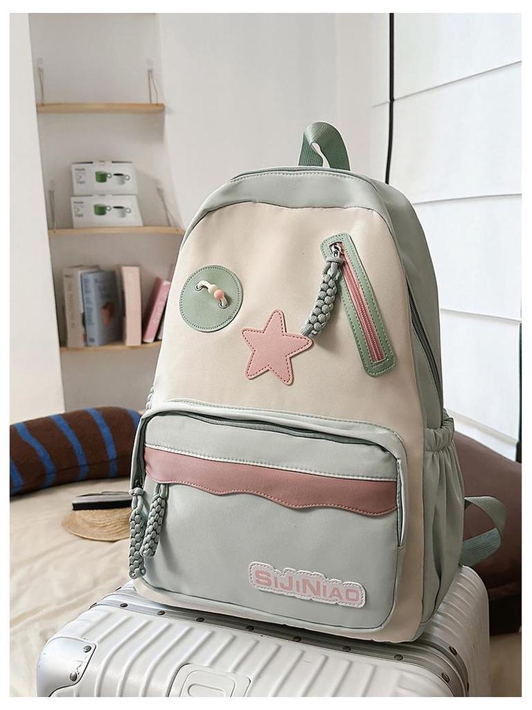 Korean-Style Cartoon Backpack: Lightweight, Waterproof, Large Capacity for Elementary Students