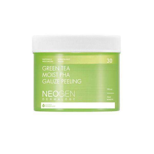 NEOGEN Green Tea Moist PHA Gauze Peeling Pad 190ml (30 Pads) 1pc