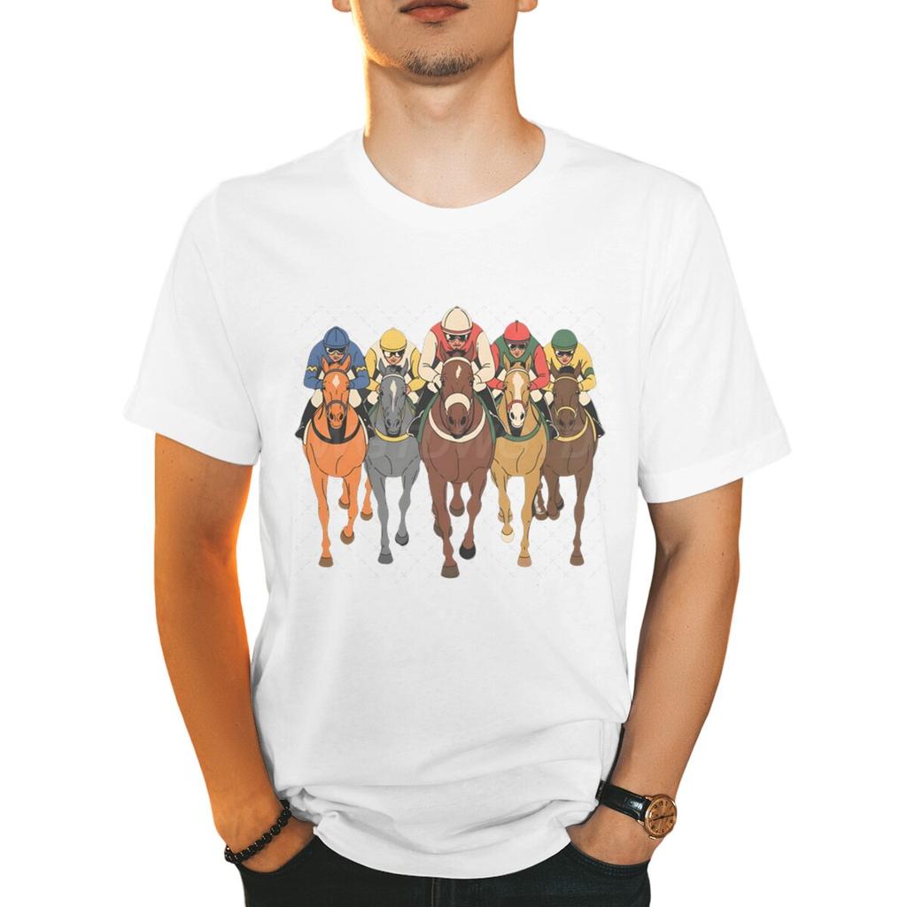 Derby Day Classic T-shirts Tops 2025 Derby Party Tee Summer Men Clothing Racing Horse Racing Shirt Unisex Fashion Casual Tops