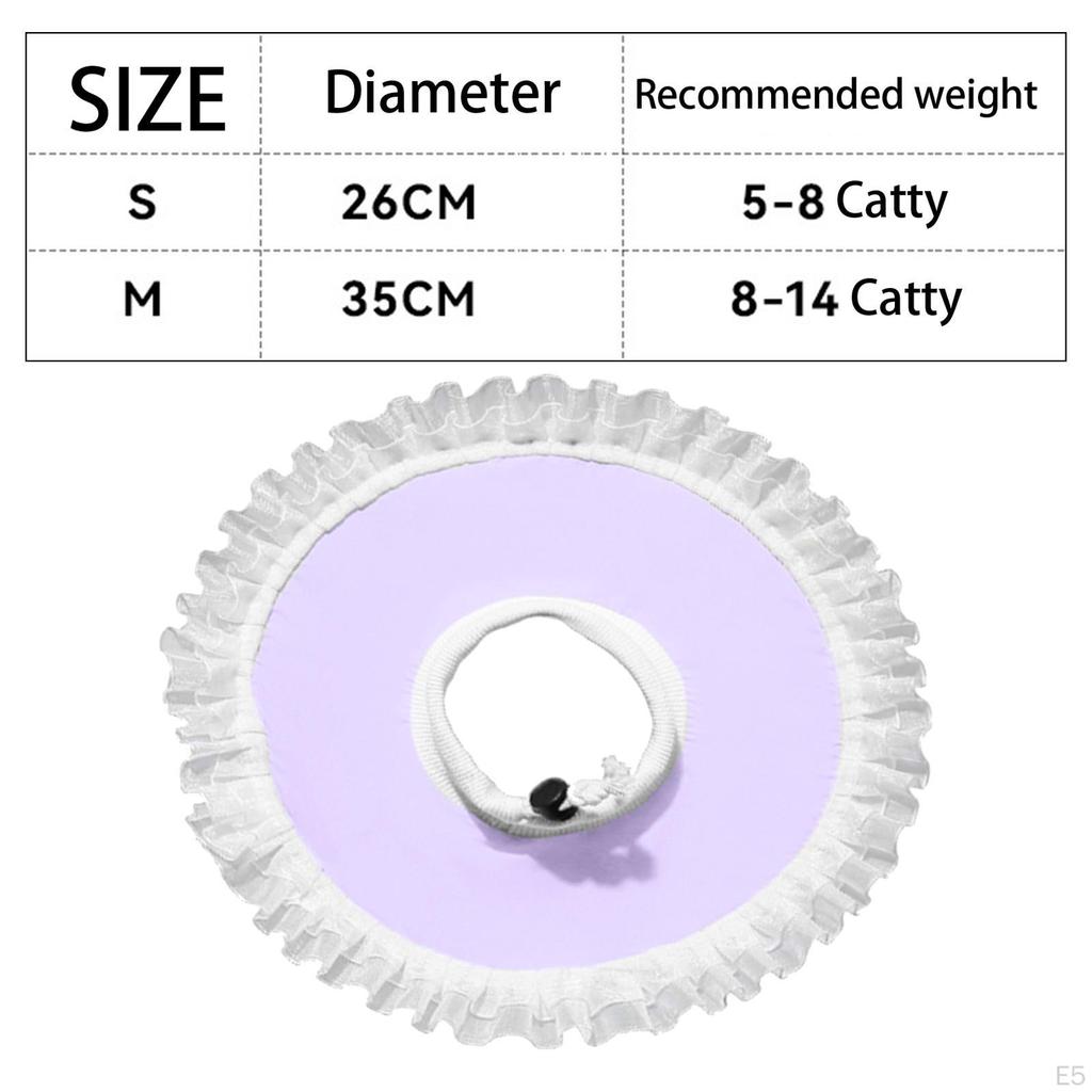 Cat Cone Collar Breathable Neck Circle for Small Dogs Beauty Trimming Puppy