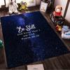 "Galaxy Psalm 46:10 Verse Rug" Non-slip Rug Suitable for Living Room and Bedroom Sofas.