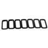 7 Pezzi ABS Nero Per Jeep Renegade 2015 2016 2017 Inserto Griglia Anteriore Cornice Griglia da Corsa Trim ABS Nero