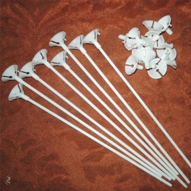 20 Pcs/set Balloon Holder Sticks Plastic Balloon Prop Rods Birthday Party Decorations Supplie