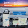 Autotelefonhalter, geeignet für Luftauslass, Instrumententafel, Navigationstelefonhalter, automatische Verriegelung, Saugnapf-Telefonhalter