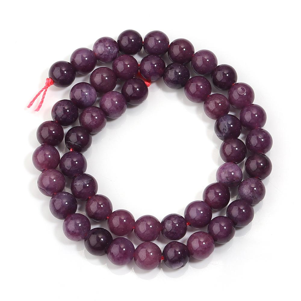 6/8/10mm Natural Amethyst Stone Beads Round Crystal Loose Spacer Beads For Jewelry Making DIY Bracelets Necklace Accessories
