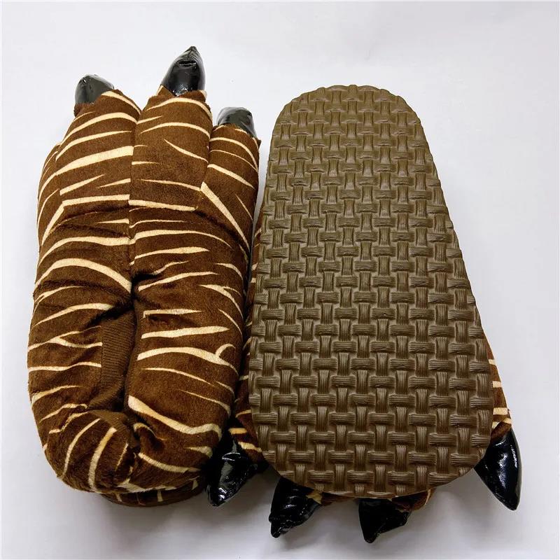 Осенне-зимняя хлопковая обувь с рисунком лапы динозавра — фото 4