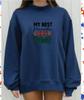 European and American Style Women's High-Neck Loose Sweatshirt - Trendy, Comfortable, and Versatile Fashion.