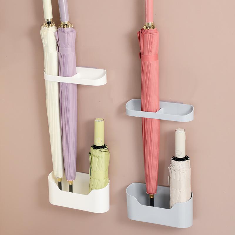 Wall-Mounted Umbrella Storage Rack for Home or Commercial Use