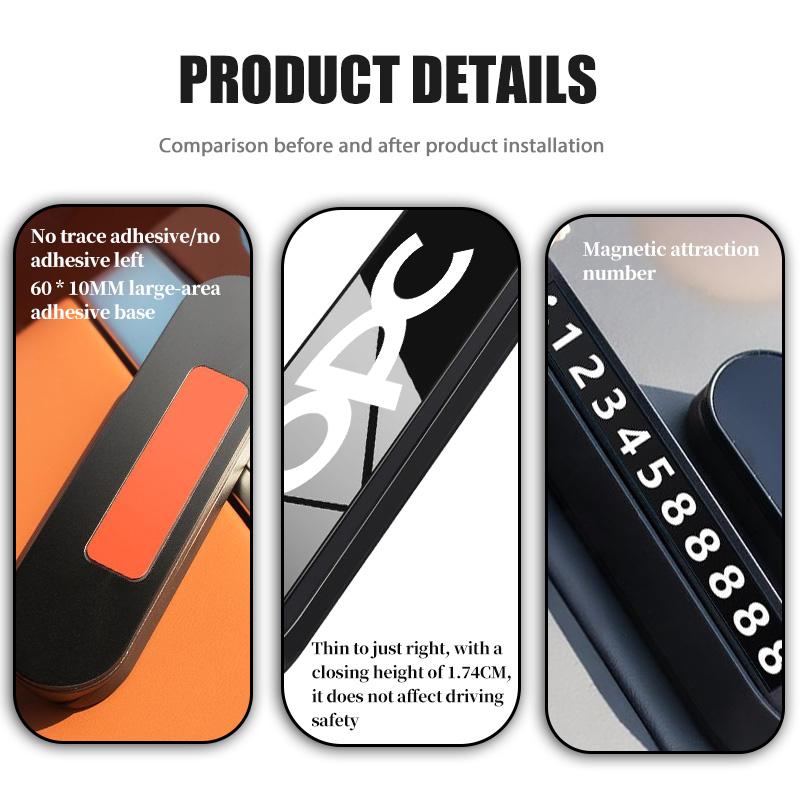 Car Temporary Parking Card Phone Number Holder Telephone Sign For Opel Mokka Astra H K J G Corsa D E Vectra C B Insignia Hy4