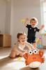 TENGEE Crab and Octopus Toy for 3-Year-Olds, with Voice Recording and Music Playback, Battery Operated, Promotes Talking, Soft Fabric, Perfect for Bir