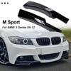 For BMW 3 Series E90 E91 LCI M Sport 2009-2012 Pair Front Bumper Splitters Lip Car Diffuser Splitter Spoiler Body Kit Cover