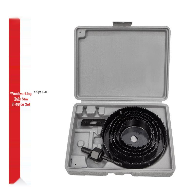 Woodworking Hole Saw Set for Wood, Gypsum, PVC, Plastic - Round Bit Downlight Drilling Tool