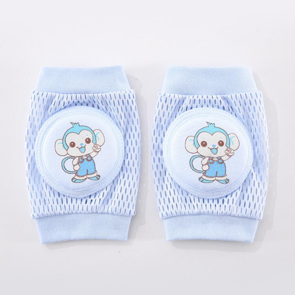 2 pcs Cartoon Pattern Baby Knee Pads Thin Baby Knee Protector Toddler Crawling Protective Gear