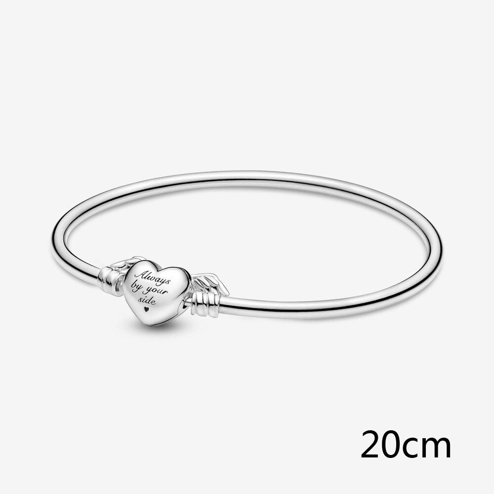 Brățări din argint S925 pentru femei, mărgele de mărgele de dragoste cu aripi, brățări originale, bijuterii de lux DIY