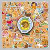 100 Cute Capybara Cartoon Stickers - Waterproof Epoxy for Laptop & Suitcase