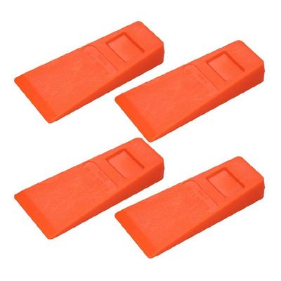 Chien de coupe à 4 pièces Guide-arbres Stabilise en toute sécurité Professionnel Abattage Coupe Déchiquetage Tronçonneuse Coin d'abattage