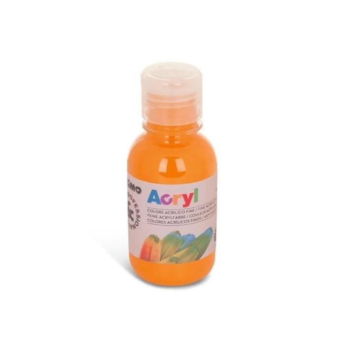 Primo - Bouteille de couleur acrylique 125 ml - Orange