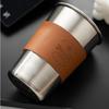 304 Stainless Steel Camping Cup – Heat-Resistant, Anti-Scalding with Sleeve, Perfect for Outdoor Beer, Coffee, and Water