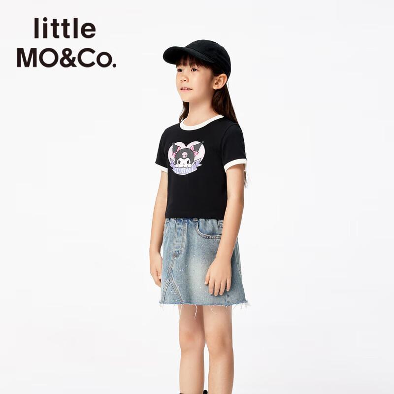 Little MO&Co. Girls Kuromi Antibacterial Short-Sleeve T-Shirt 120