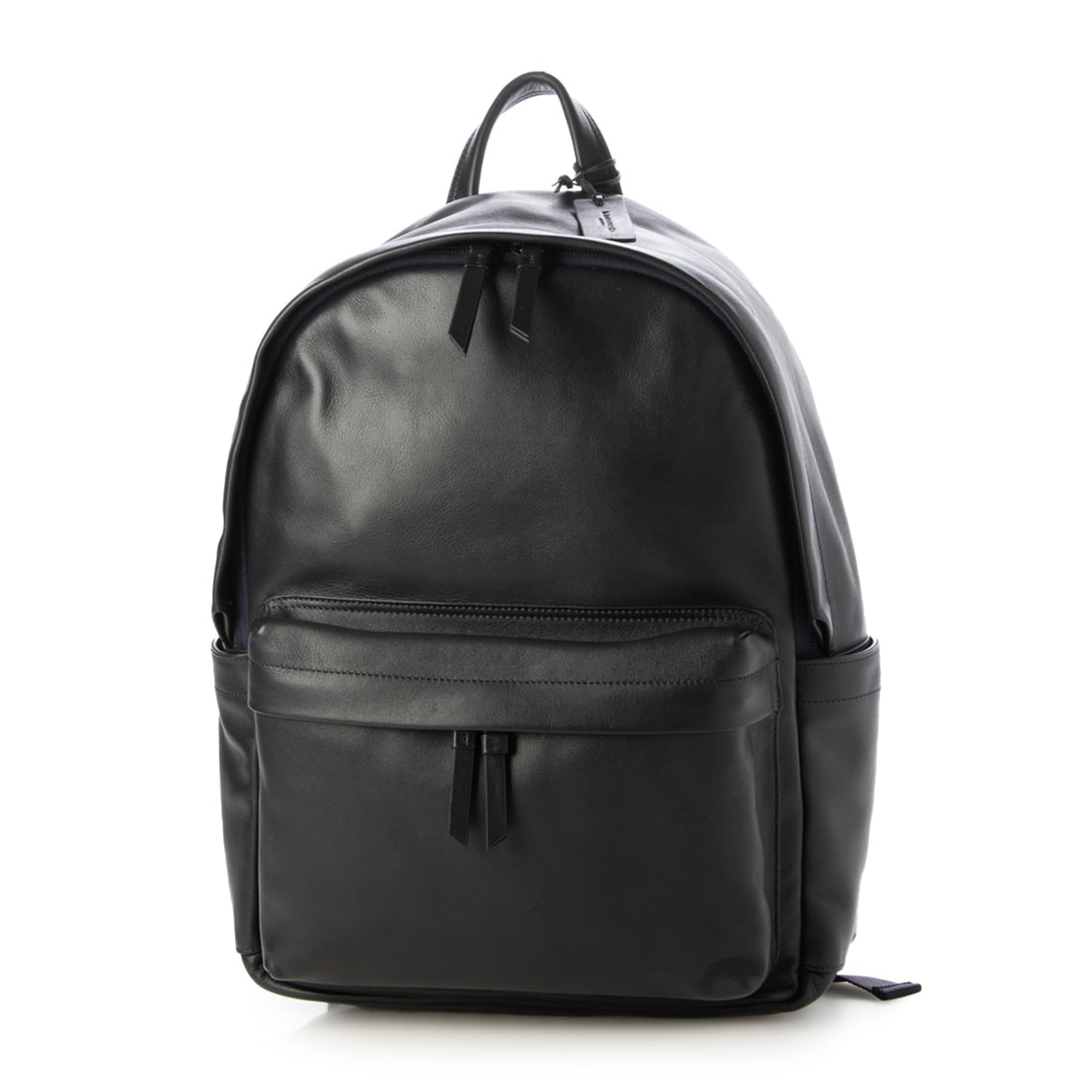 

Genuine Genuine Leather Waterproof Water Repellent Backpack Daypack Shoulder Bag Leather Men Women Business [G Leather] (Dark Navy, M)