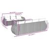 VidaXL Salon de Jardin avec Coussins 8 pcs, Canapés de Terrasse, Ensemble de Meubles de Patio, Mobilier d'Extérieur, Noir 3257239