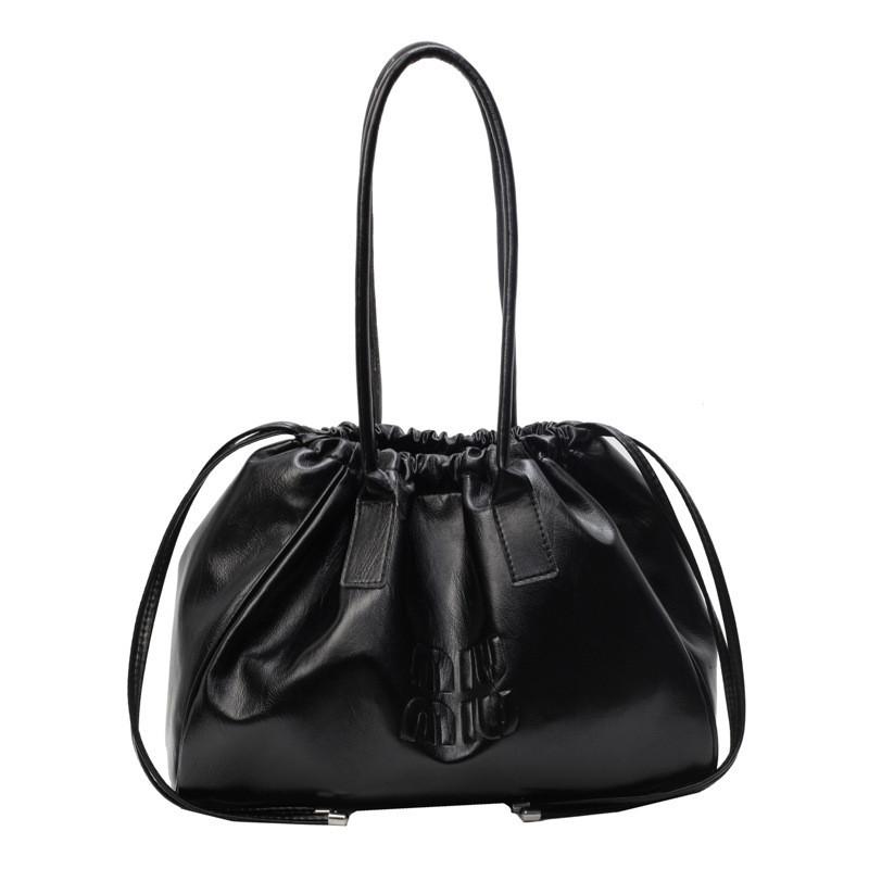 Solid Vintage Color Large Capacity Underarm Tote Bag For Daily Travel And