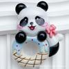 10 Pcs New Cute Cartoon Cake Strawberry Panda Flat Back Resin Scrapbooking DIY Jewelry Hairpin Craft Decoration Accessories