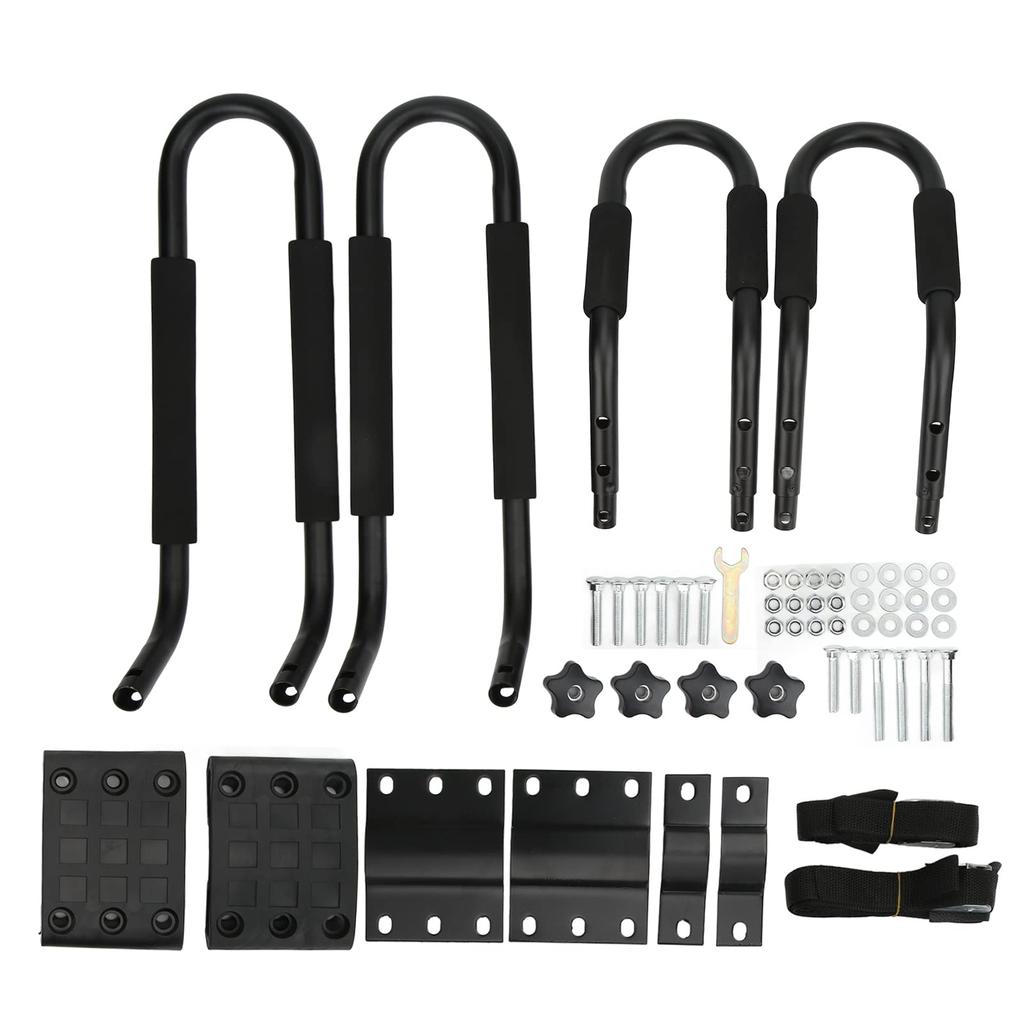 Ongwan Rust-Resistant Metal Canoe Carrier, Top-Mount Canoe Rack for Surfboards and Sailing