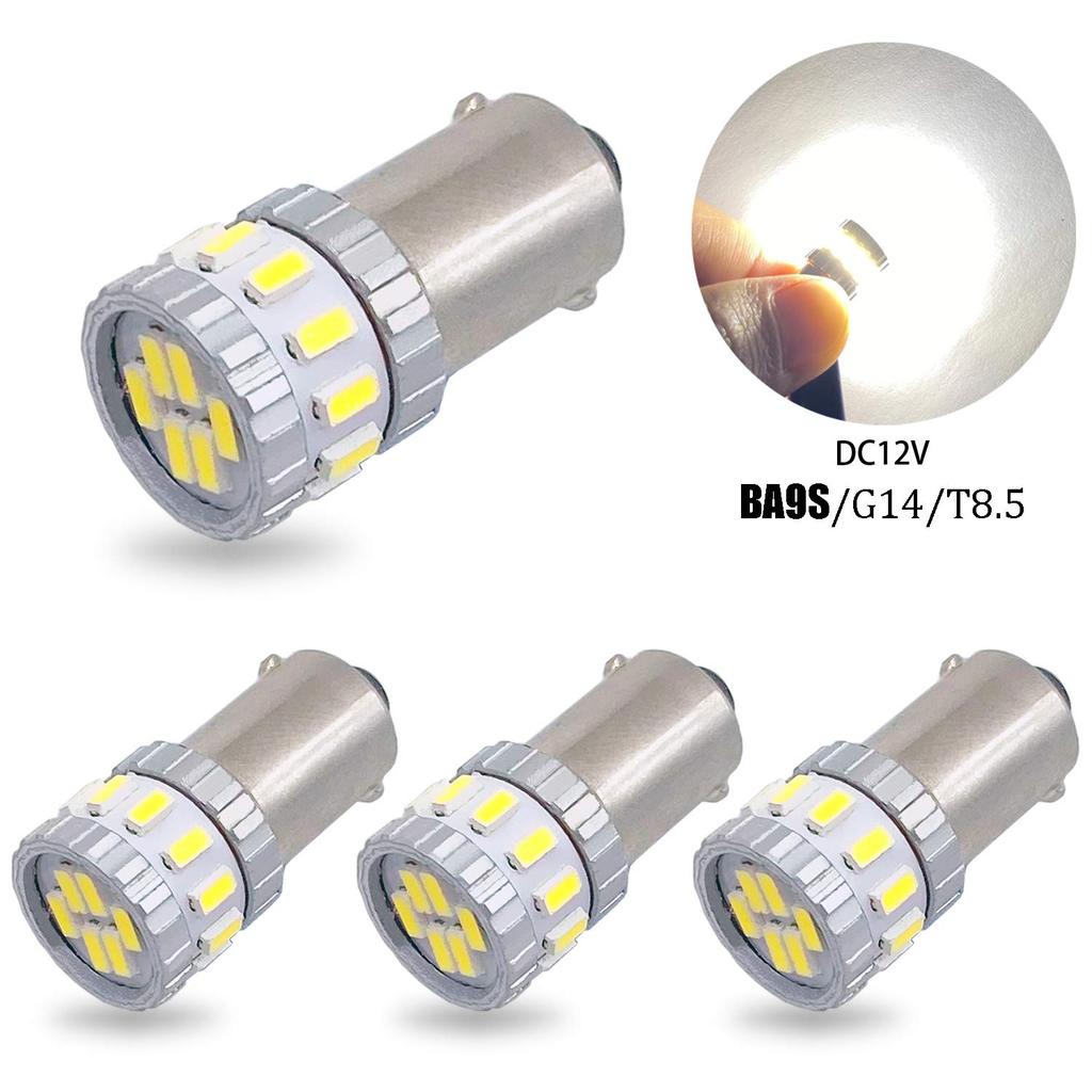 TORIBIO BA9S G14 Car 3014 Position Small License Plate and Room DC12V of LEDs, White, High-Brightness LEDs, 18-LED Element, Lamp, Lamp, Lamp, Lamp,