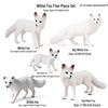 Wild Jungle Animal Models: Mini Pig, Deer, Fox, Squirrel, Elk & Raccoon Toys